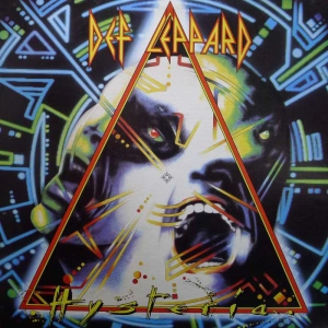 Def Leppard Hysteria LP 1987 Canada Vertigo