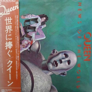 Queen  News Of The World, LP 1977 JAPAN OBI