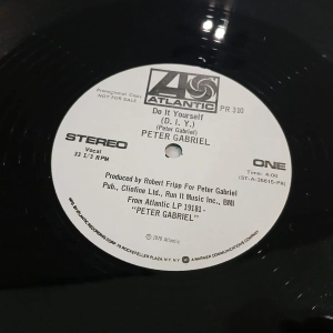 Peter Gabriel, Do It Yourself (D.I.Y.) 12" promo USA 1978