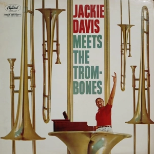  Jackie Davis, Jackie Davis Meets The Trombones LP UK 1959 jazz winyl
