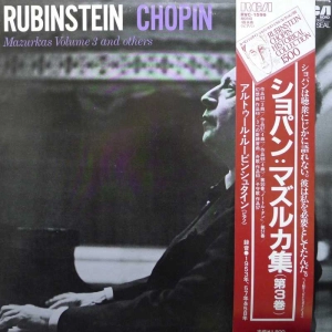Frédéric Chopin - The Mazurkas Volume 3 And Others , Arthur Rubinstein LP  1979 Japan, RCA, płyta winylowa
