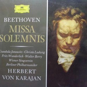 Ludwig van Beethoven -  Missa Solemnis D-Dur Op. 123, Herbert von Karajan, 2LP Italy, Deutsche Grammophon, płyta winylowa