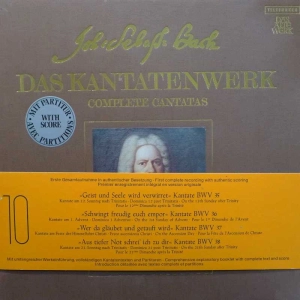 Johann Sebastian Bach -  Das Kantatenwerk · Complete Cantatas | BWV 35-38 | Vol. 10, 2LP 1984 Germany , Telefunken, BOX, płyta winylowa