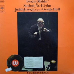 Gustav Mahler - Sinfonie Nr. 4 G-Dur, George Szell, LP 1975 Germany, CBS, płyta winylowa
