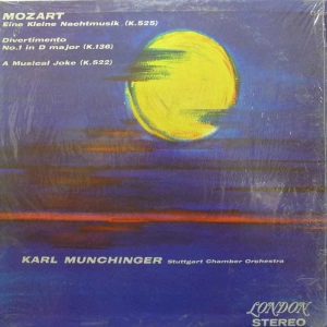 Wolfgang Amadeus Mozart - Eine Kleine Nachtmusik / Divertimento / A Musical Joke,  Karl Münchinger, LP 1961 US, London Records, płyta winylowa, audiophile