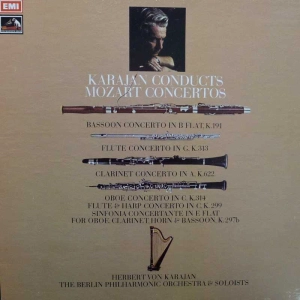 Karajan Conducts Mozart Concertos, 3LP 1972 UK, His Masters Voice ,  płyta winylowa 