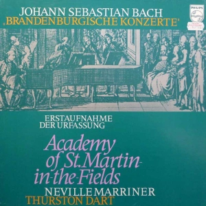 Johann Sebastian Bach - Brandenburg Concertos (First Version - First Recording),  Sir Neville Marriner,  The Academy Of St. Martin-in-the-Fields,  2LP 1971 Germany , Philips, płyta winylowa