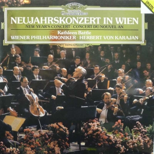 Neujahrskonzert In Wien 1987, New Years Concert 1987, Herbert von Karajan, LP  1987 Germany, Deutsche Grammophon, płyta winylowa  