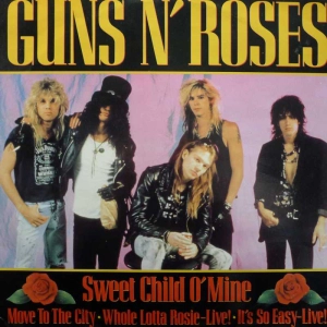 Guns N' Roses - Sweet Child O'Mine, 12" 454pm 1989 EU, Geffen Records, płyta winylowa
