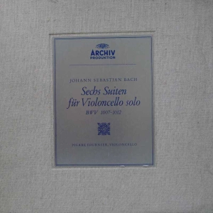 Johann Sebastian Bach - Sechs Suiten Für Violoncello Solo (BWV 1007-1012), Pierre Fournier  , 3LP BOX Germany, Archiv Produktion, płyta winylowa