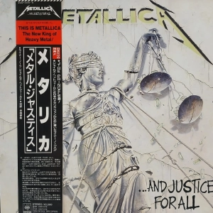 Metallica And Justice for All 2LP 1988 Japan obi + 2x insert