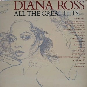 Diana Ross, All The Great Hits LP 1981 Motown UK