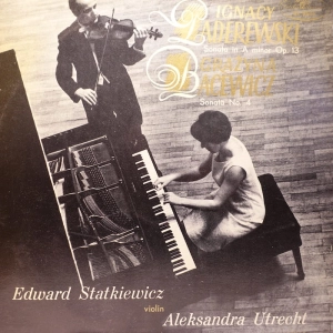 Statkiewicz Utrecht Sonaty Paderwewski Bącewicz