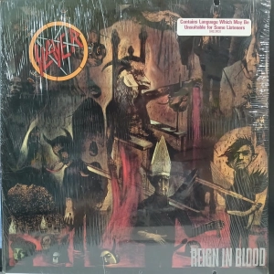 Slayer, Reign In Blood LP 1986 USA insert metal