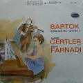 Bartok - Sonatas No 1 and No 2, Andre Gertler, Edith Farnandi, LP 1966 US, Westminster