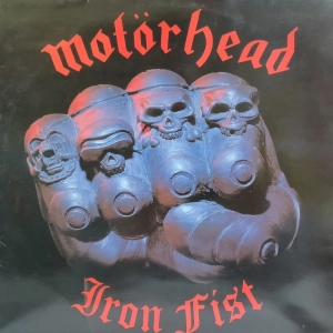 Motorhead Iron Fist LP Sweden 1982, insert, metal, płyta winylowa
