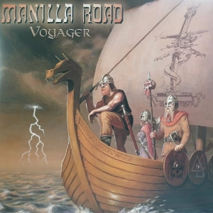 Manilla Road, Voyager 2LP BRown, 2008 poster + insert, metal płyty winylowe