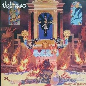 Vulcano, Bloody Vengeance LP Red, Sweden 2011, insert, metal, płyta winylowa