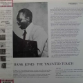 Hank Jones, The Talented touch, LP 1982 Japan, Capitol Records, płyta winylowa