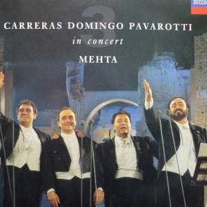 Carreras Domingo Pavarotti in Concert Mehta, LP 1990 Holland, Decca, płyta winylowa