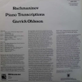 Garrick Ohlsson, Rachmaninov transcriptions, LP 1976 UK, EMI/His Masters Voice, płyta winylowa