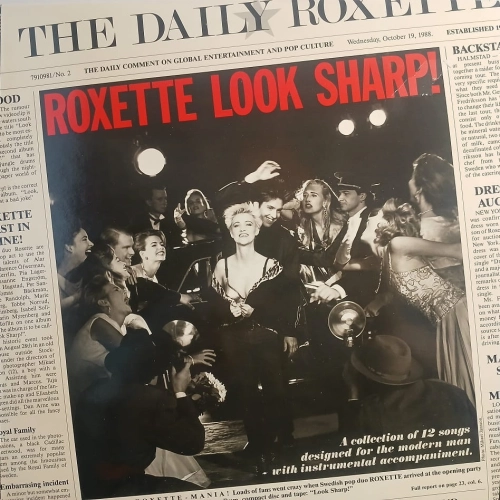 Roxette, Look Sharp LP 1988 Sweden  Parlophone, płyta winylowa