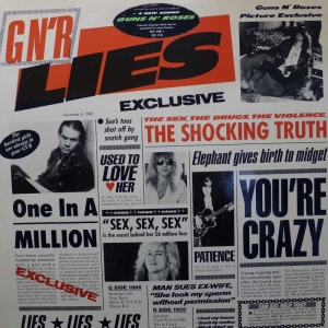 Guns N' Roses, G N' R Lies, LP 1988  Germany,  Geffen Records, płyta winylowa
