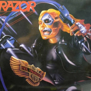 Razor, Evil Invaders, LP 1985 Canada, Viper Records, płyta winylowa