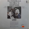 Fela Ransome-Kuti And The Africa '70 With Ginger Baker – Live! LP  1972 US , Signpost, płyta winylowa