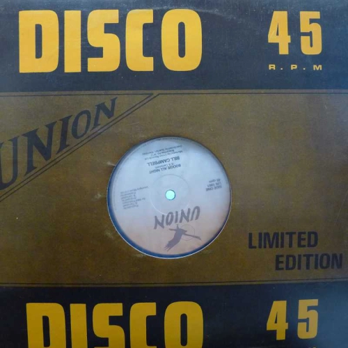 Bill Campbell , Boogie All Night / No Where To Run 12" 45rpm UK 1980,  Union Records, płyta winylowa