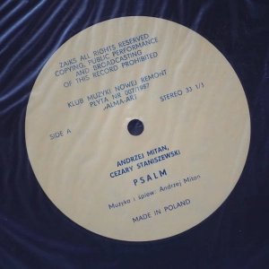 Andrzej Mitan – Psalm LP Alma Art