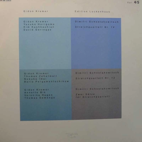 Dmitri Shostakovich, Erwin Schulhoff, Gidon Kremer, Edition Lockenhaus, Vol. 4/5, 2LP 1988 Germany, ECM Records, płyta winylowa