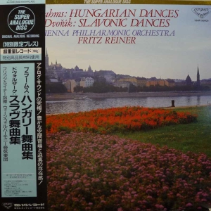 Brahms, Hungarian Dances, Dvorak, Slavonic Dances, Fritz Reiner, LP 1989  Japan, London, The Super Analogue Disc, płyta winylowa   