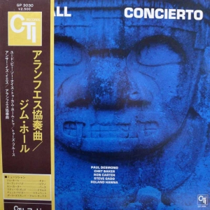 Jim Hall, Concierto / Paul Desmond, Chet Baker, Ron Carter, Steve Gadd, Roland Hanna/, LP 1975 Japan, CTI, płyta winylowa