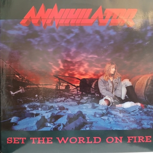 Annihilator, Set The World On Fire LP Holland 1993, Roadrunner, płyta winylowa metal