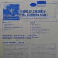 Paul Chambers Sextet, Whims Of Chambers, LP 1983 Japan, Blue Note, płyta winylowa