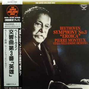 Beethoven, Symphony No 3 Eroica Pierre Monteux, LP 1996 Japan, London, The Super Analogue Disc, płyta winylowa    