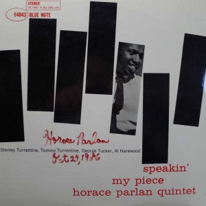 Horace Parlan Quintet, Speakin' My Piece, LP 1984 Japan, Blue Note, autograf, płyta winylowa 