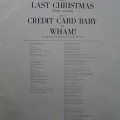 WHAM !, Last Christmas, 12" 45 rpm single 1984 Japan, Epic, płyta winylowa