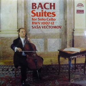 Bach, Suites for Solo Cello BWV 1007-12, Sasa Vectomov, 2LP 1987 Czechoslovakia, Supraphon, płyta winylowa