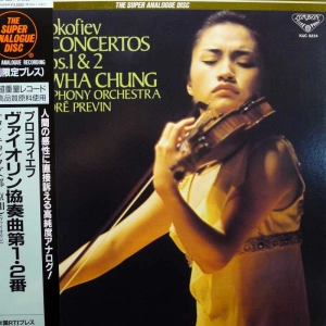 Prokofiev, Violin Concerto No 1 i No 2, Kyung Wha Chung, Andre Previn, LP 1998 Japan, London,The Super Analogue Disc, płyta winylowa   