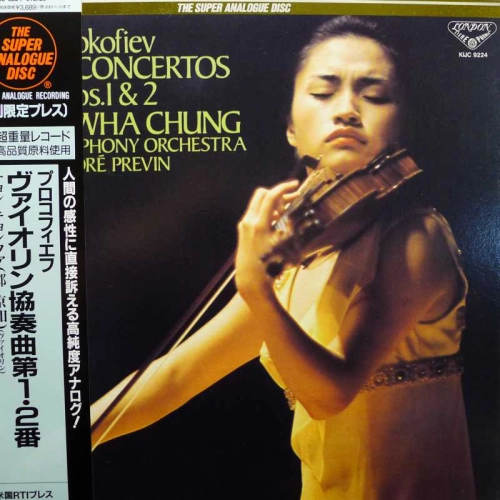 Prokofiev, Violin Concerto No 1 i No 2, Kyung Wha Chung, Andre Previn, LP 1998 Japan, London,The Super Analogue Disc, płyta winylowa   