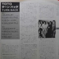 Toto, Turn back, LP 1981 Japan, CBS/Sony, płyta winylowa 