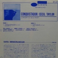 Cecil Taylor, Conquistador!, LP 1984 Japan, Blue Note, autograf, płyta winylowa