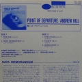 Andrew Hill, Point Of Departure, LP 1984 Japan, Blue Note, autograf, płyta winylowa