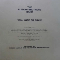 The Allman Brothers Band, Win, Lose Or Draw, LP 1975 Japan, Capricorn Records, płyta winylowa