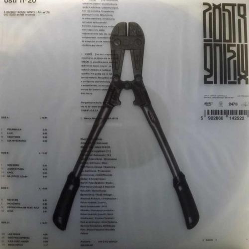 O.S.T.R., Gniew, 2LP 2020 PL, Asfalt Records, płyta winylowa