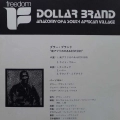 Dollar Brand, Anatomy Of A South African Village, LP 1972 Japan, Freedom, płyta winylowa