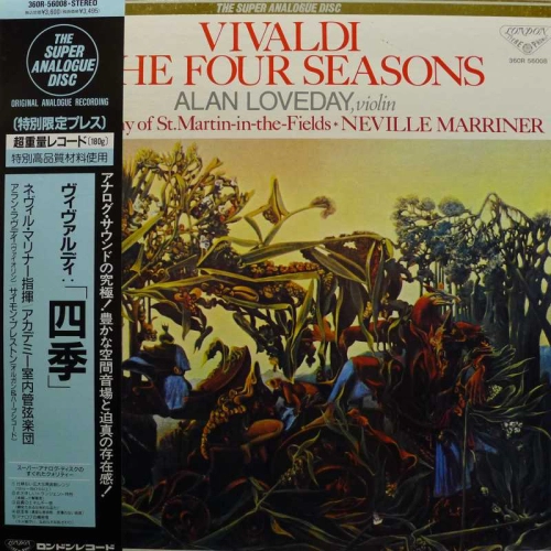 Vivaldi, The Four Seasons, Neville Marriner, LP 1989 Japan, London,The Super Analogue Disc, płyta winylowa   
