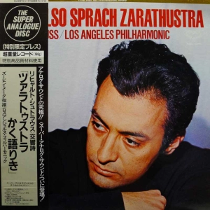 Richard Strauss, Also Sprach Zarathustra, Zubin Mehta, LP 1986 Japan, London,The Super Analogue Disc, płyta winylowa   